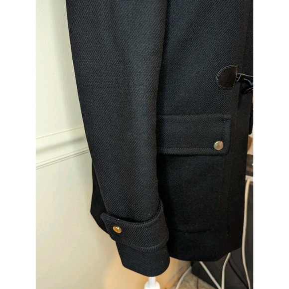 Zara Woman Black Toggle Zip Hooded Jacket Size XS - Picture 6 of 11